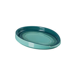Oval grydeskeholder, bleu riviera, Le Creuset