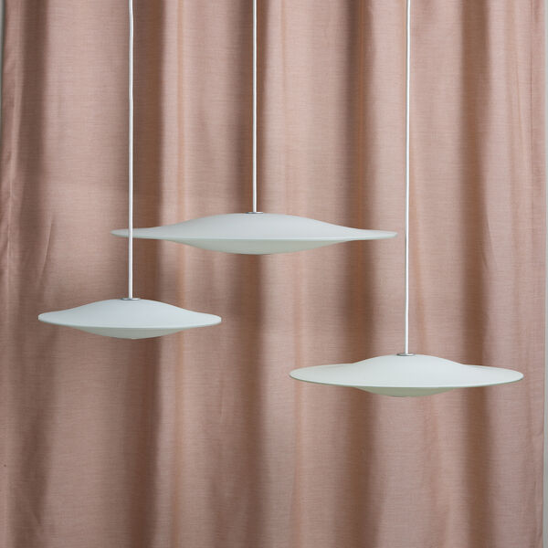 Sinus 440P Pendant, opal, Piet Hein