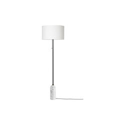 Gravity Floor Lamp, white marble/white, GUBI