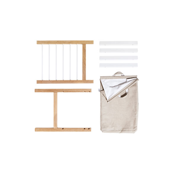 Seaside 2 udtr&aelig;k & vasket&oslash;jspose til Seaside kommode og puslekommode med 6 skuffer, Oliver Furniture