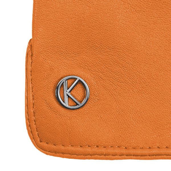 Carla læderhandske, apricot, Kessler