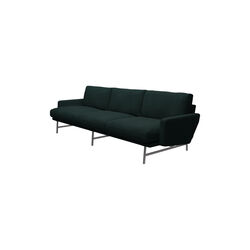 Lissoni™ PL113S sofa, dark green 1161, Fritz Hansen