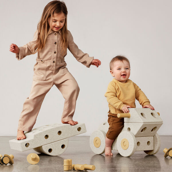 Dreamer s&aelig;t, sand grey/honey yellow, MODU