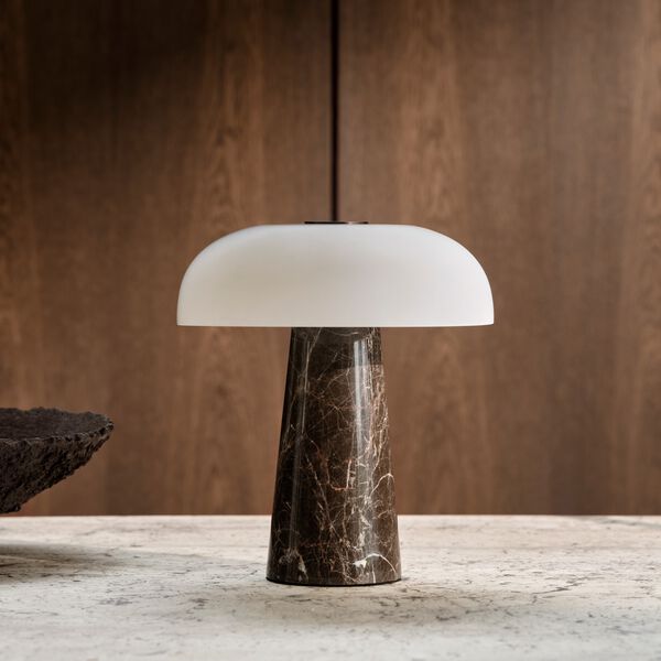 Glossy Mini Portable bordlampe, brun, Design For The People