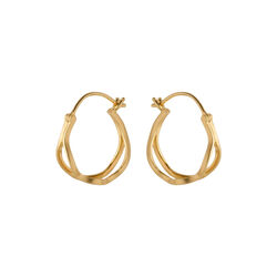 Stream&nbsp;Hoops, forgyldt, Pernille Corydon Jewellery