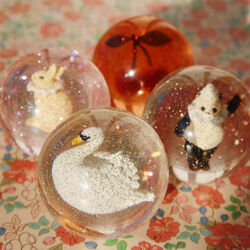 Bouncing Ball Set, cherry/swan, Konges Sløjd