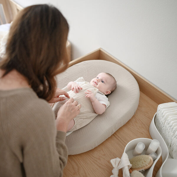 Oval puslepude, stone, We Are Bitte