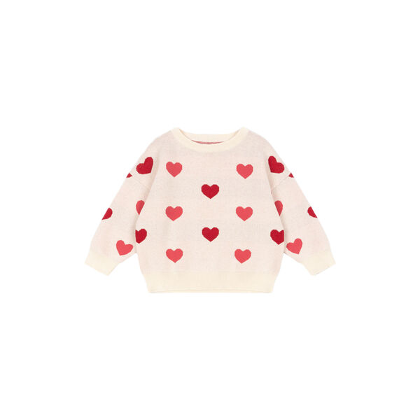 Lapis Knit Sweater, coeur color&eacute; duo pink, Konges Sl&oslash;jd