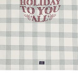 Happy Holiday Kitchen Towel, white/green, Lexington