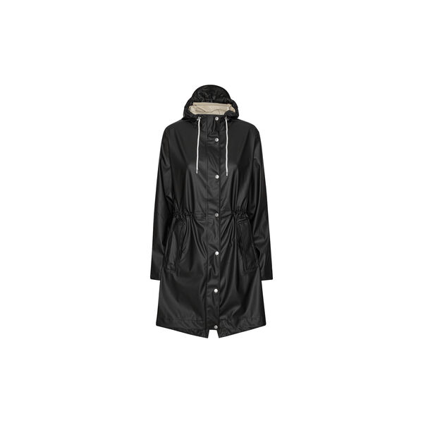 Long Parka Rain Jacket, black beauty, Ilse Jacobsen Hornbæk