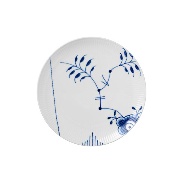 Bl&aring; Mega Riflet coupe tallerken &Oslash; 23 cm, Royal Copenhagen