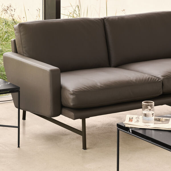 Lissoni™ PL113S sofa, dark green 1161, Fritz Hansen