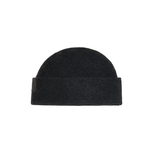 Classic Double-Layer Fleece Beanie | Soft Black | Hue, Henriette Steffensen Copenhagen
