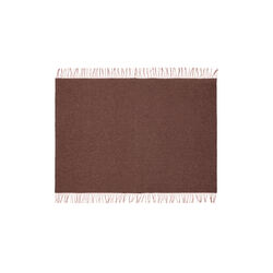 Franja plaid, 01232 pink-brown, Silkeborg Uldspinderi