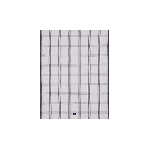 Linen/Cotton Kitchen Towel, white/black, Lexington