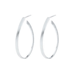 Oval &oslash;reringe, s&oslash;lv, Pernille Corydon Jewellery