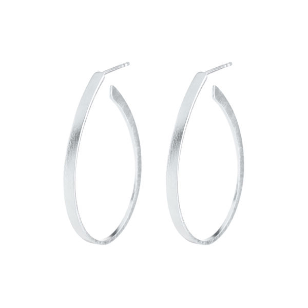 Oval &oslash;reringe, s&oslash;lv, Pernille Corydon Jewellery