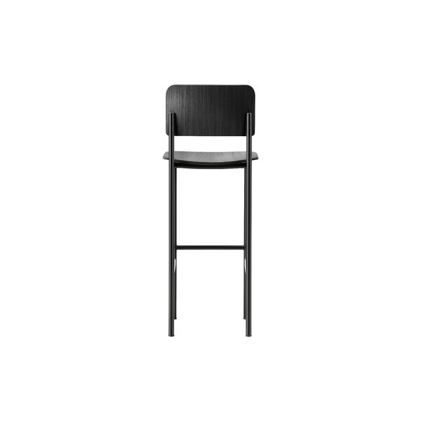 Plan Barstool, black lacquered ash/black, Fredericia Furniture