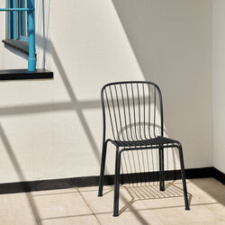 Thorvald SC94 Outdoor Side Chair, warm black, &Tradition