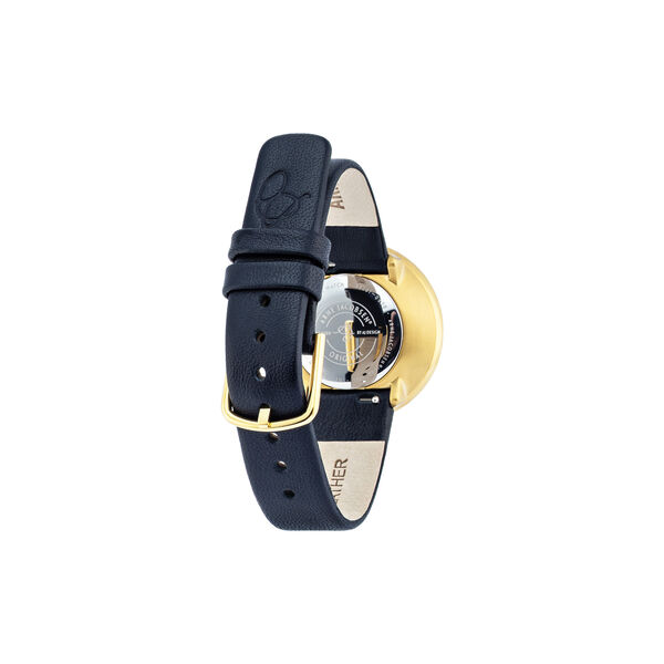 City Hall Bangle armbåndsur, oxford blue/gold/gold, Arne Jacobsen Watches
