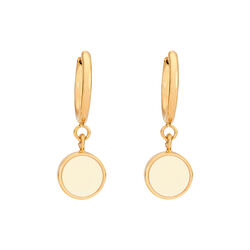 CELESTE Earring, white sand, bangle up