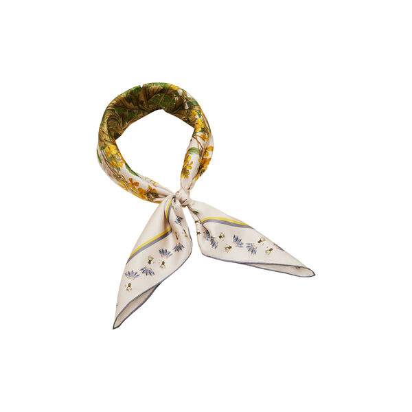 Cheerful Bouquet silketørklæde, beige, Flora Danica Denmark