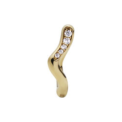 Yasmin Huggie, gold, Maria Black