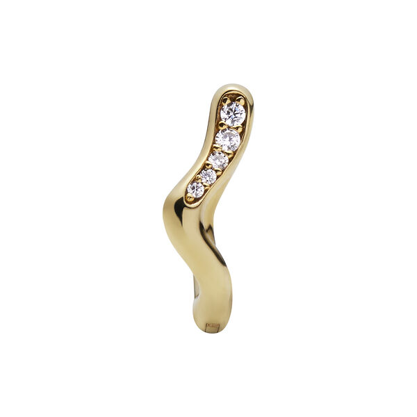 Yasmin Huggie, gold, Maria Black