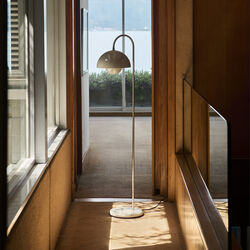 Flowerpot VP12 Floor Lamp, grey beige, &Tradition