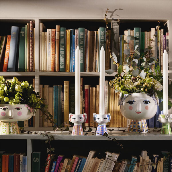 Eva lysestage, lavendel, Bjørn Wiinblad