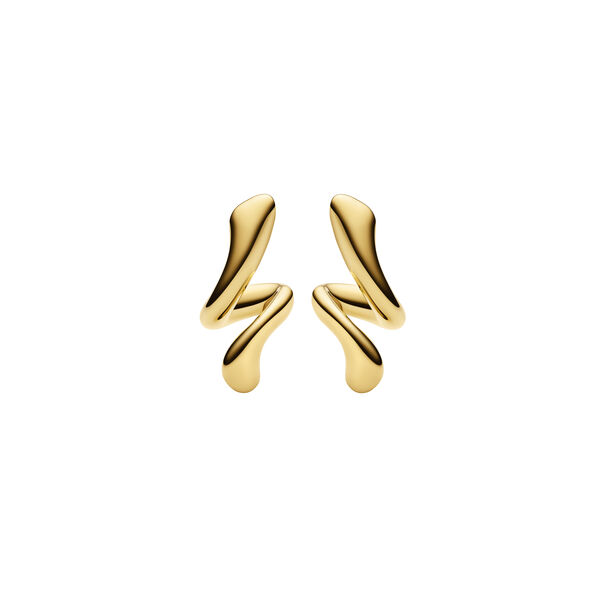 Coil Curl Studs, guld, Maria Black