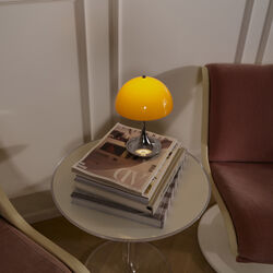 Panthella 160 Original Portable bordlampe, opal orange, Louis Poulsen