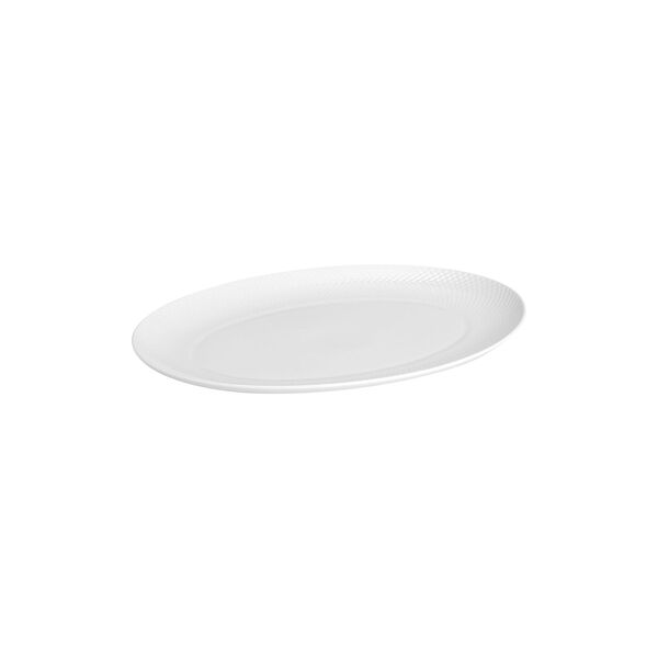 Rhombe ovalt serveringsfad, Lyngby Porcel&aelig;n