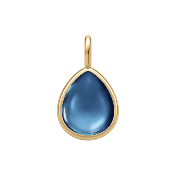 Paloma Pendant, gold/sapphire blue, Julie Sandlau