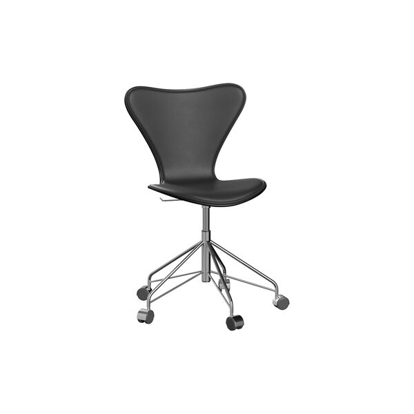 Serie 7™ 3117 forsidepolstret kontorstol, Essential black, Fritz Hansen