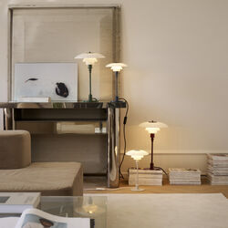 PH 3/2 Bordlampe, glossy burgundy, Louis Poulsen