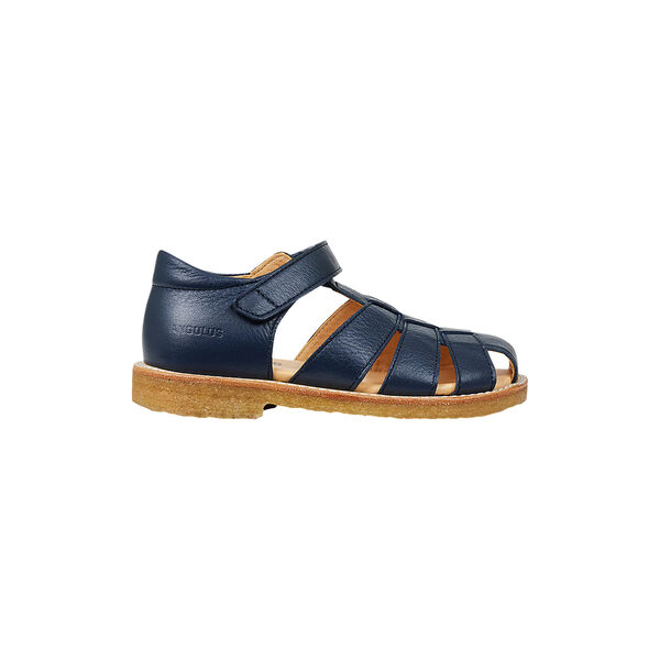 Sandal med justerbar velcro, navy, ANGULUS