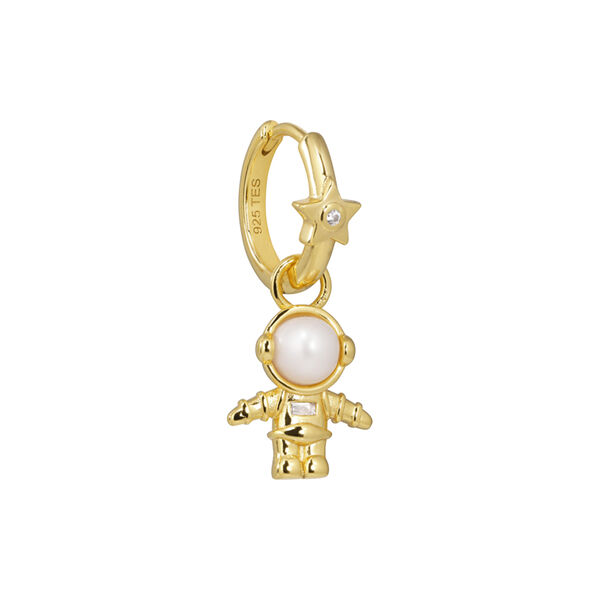 Astro Huggie, forgyldt, The Earring Shop