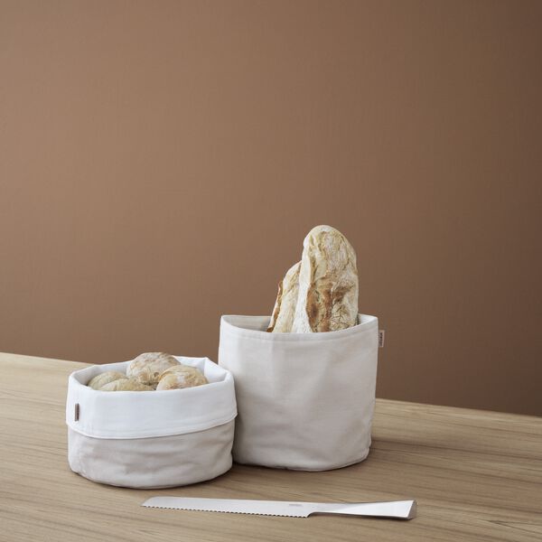 Stelton brødpose, sand/white, Stelton