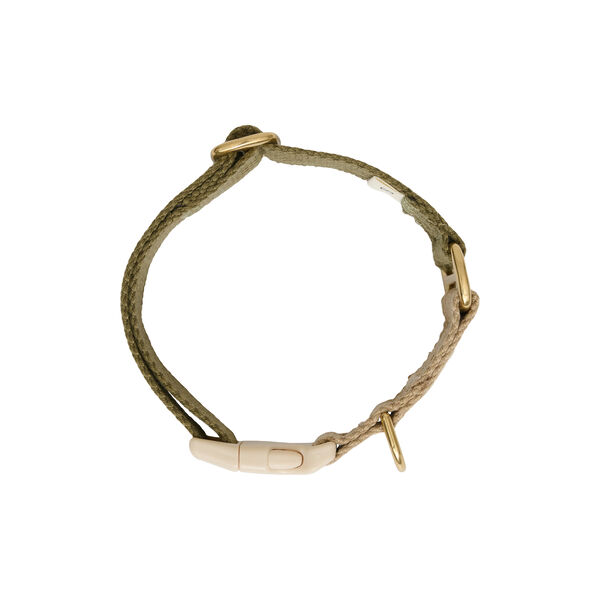 Bl&oslash;dt & Justerbart hundehalsb&aring;nd, olive, Drew's Dogwear