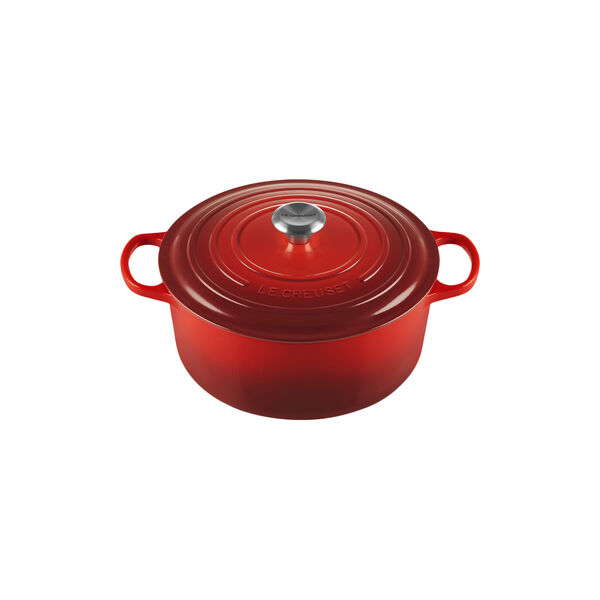 Signature rund st&oslash;bejernsgryde &Oslash; 28 cm, cerise, Le Creuset