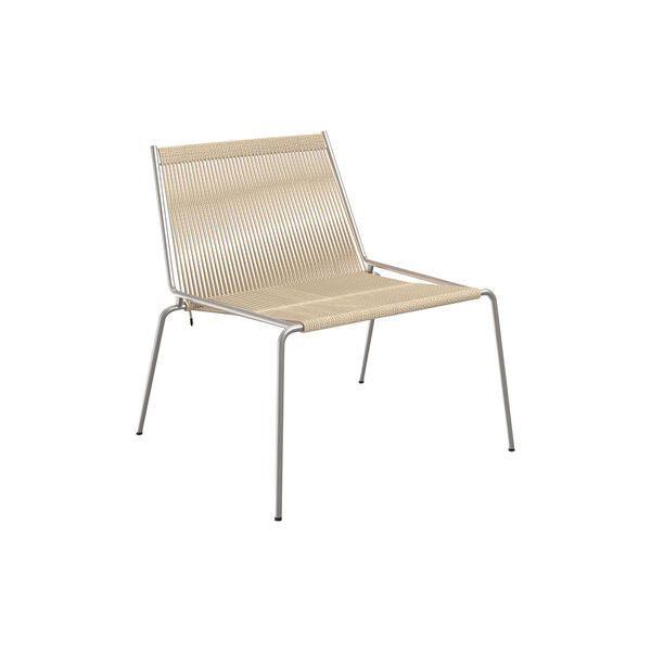 Noel Lounge Chair, steel/nature, Thorup Copenhagen