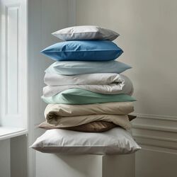 SUPIMA PERCALE sengetøj, bright blue, Georg Jensen Damask