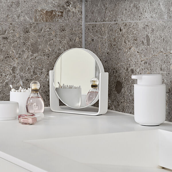 Bordspejl med 5 x forst&oslash;rrelse, white, Zone Denmark