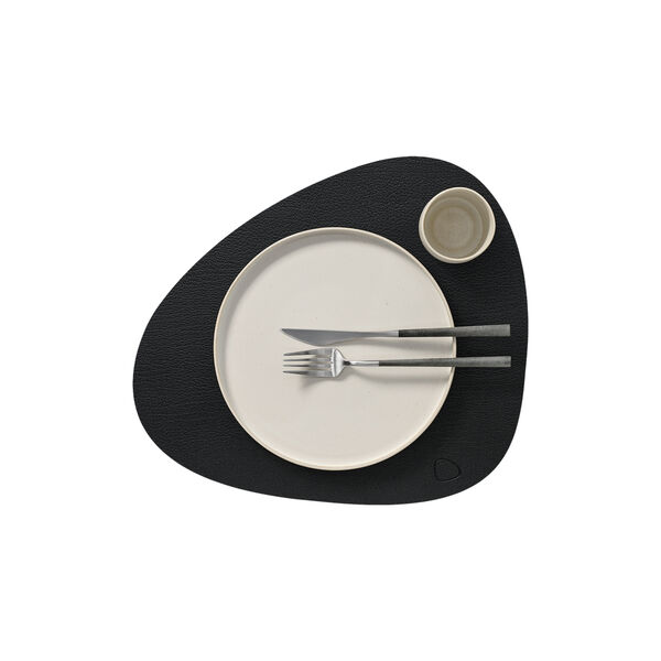 Bull d&aelig;kkeserviet Curve L, black, LIND DNA
