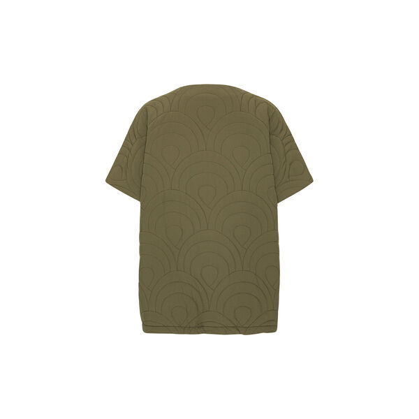 Short Quilted Cape, olive night, Ilse Jacobsen Hornb&aelig;k