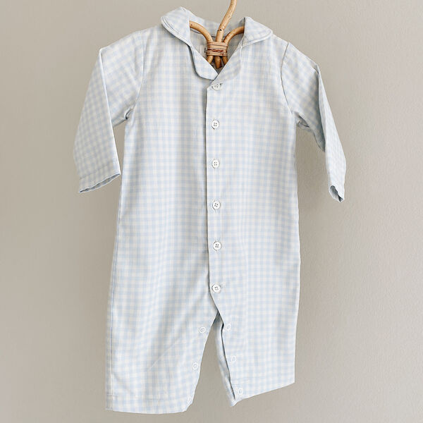 Classic PJ Suit, blue gingham Classic PJ Suit, blue gingham, Lalaby