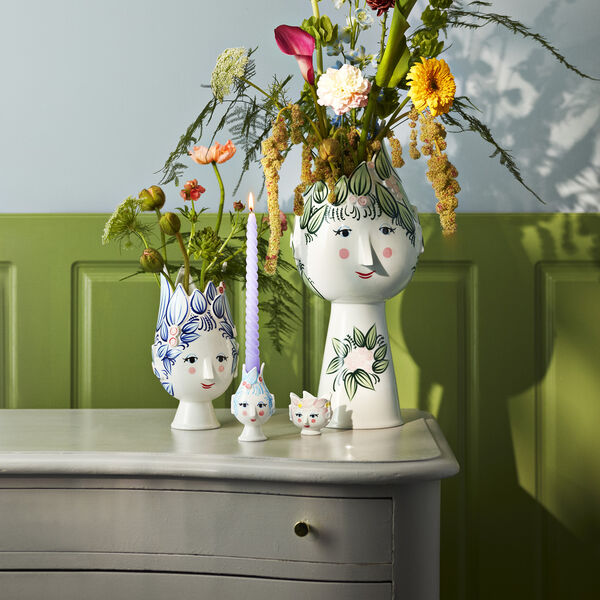 Titania Vase, gr&oslash;n, Bj&oslash;rn Wiinblad