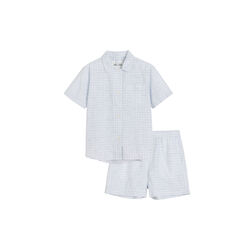 Pyjamas Night Summer Check, mix blue bell, Aiayu