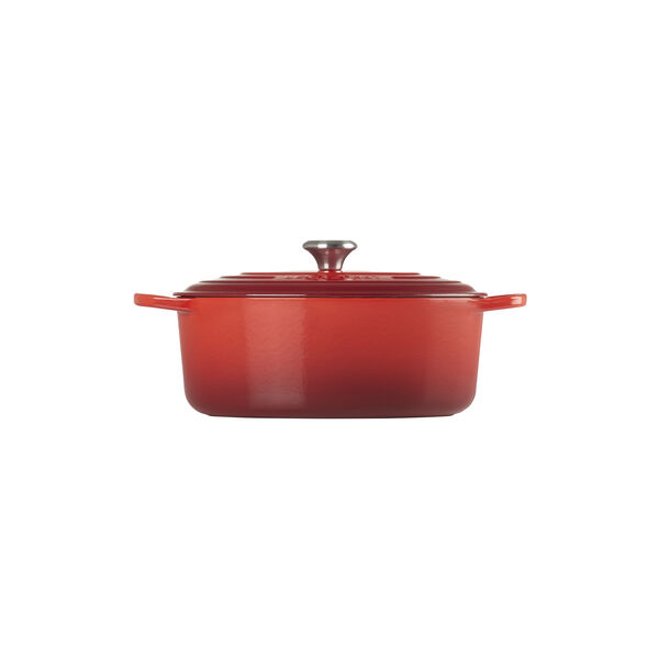 Signature st&oslash;bejern oval gryde &Oslash; 31 cm, cerise, Le Creuset